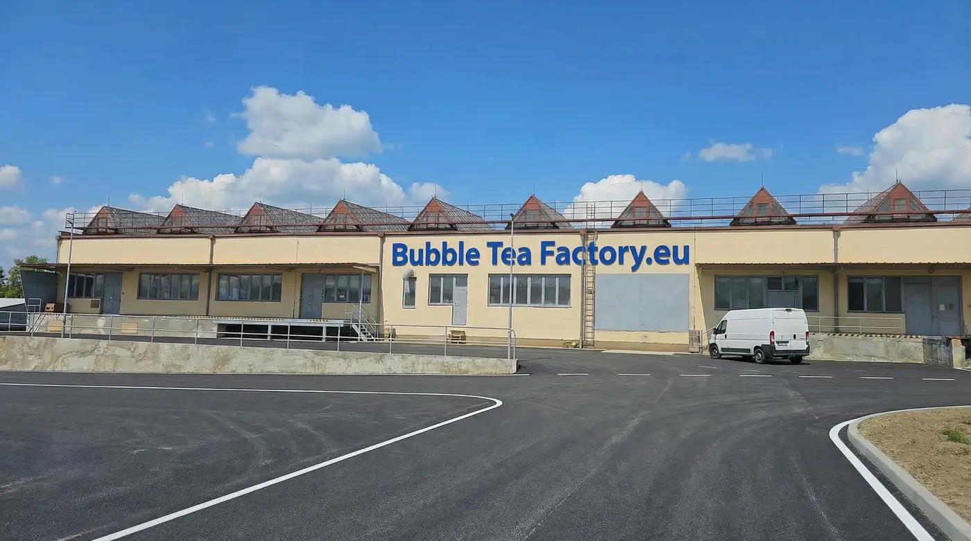 Esterno del magazzino BubbleTeaFactory